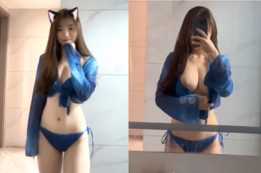 Gái xinh ngực khủng nhún nhảy như máy
